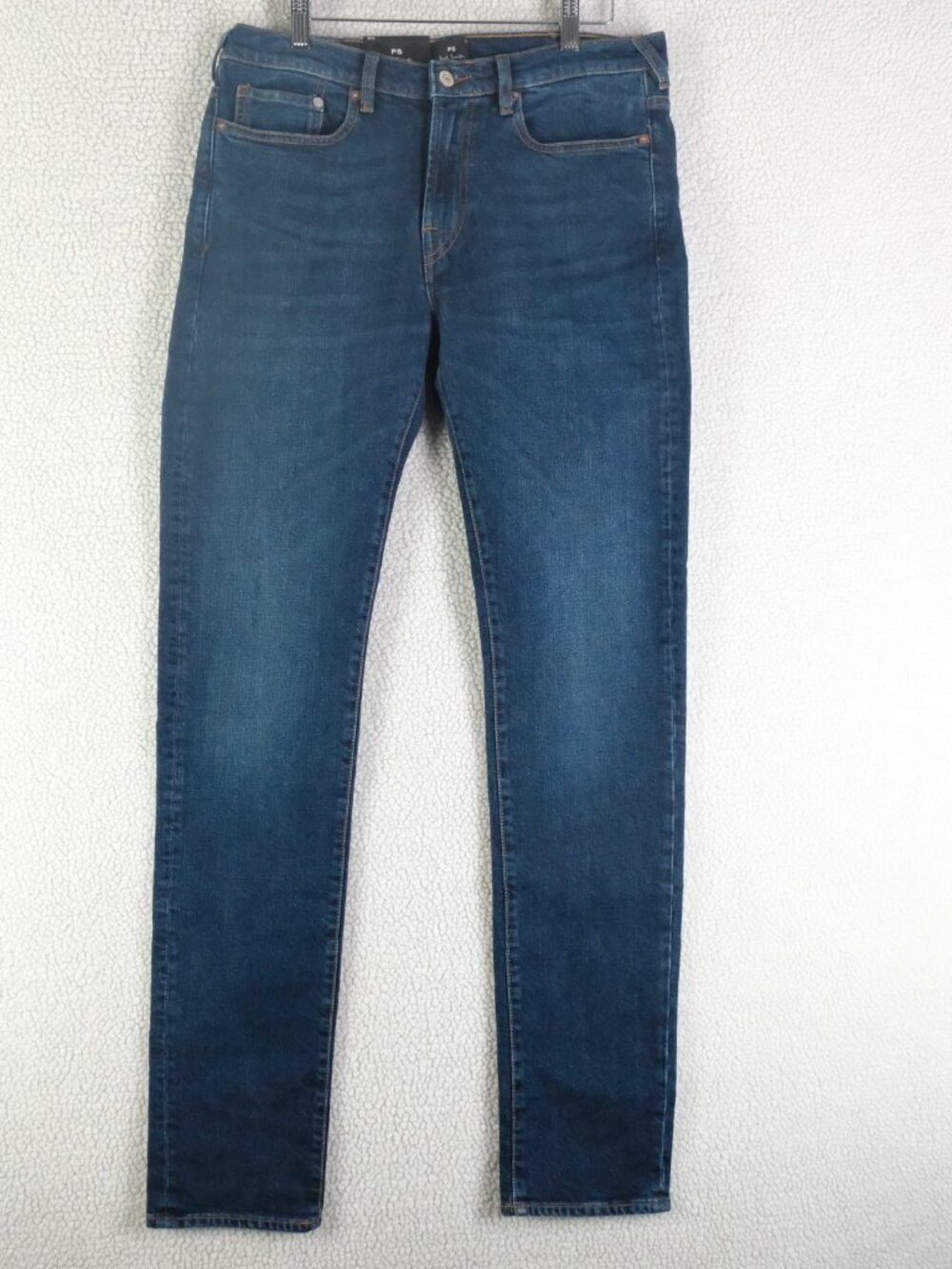 Paul Smith Jeans Mens 31X34 Blue Slim Dark Wash Stretch Denim Mid Rise Zip Fly